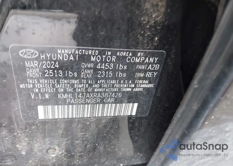 2024 Hyundai Sonata Sel z USA, uszkodzony, nr VIN KMHL14JAXRA387426